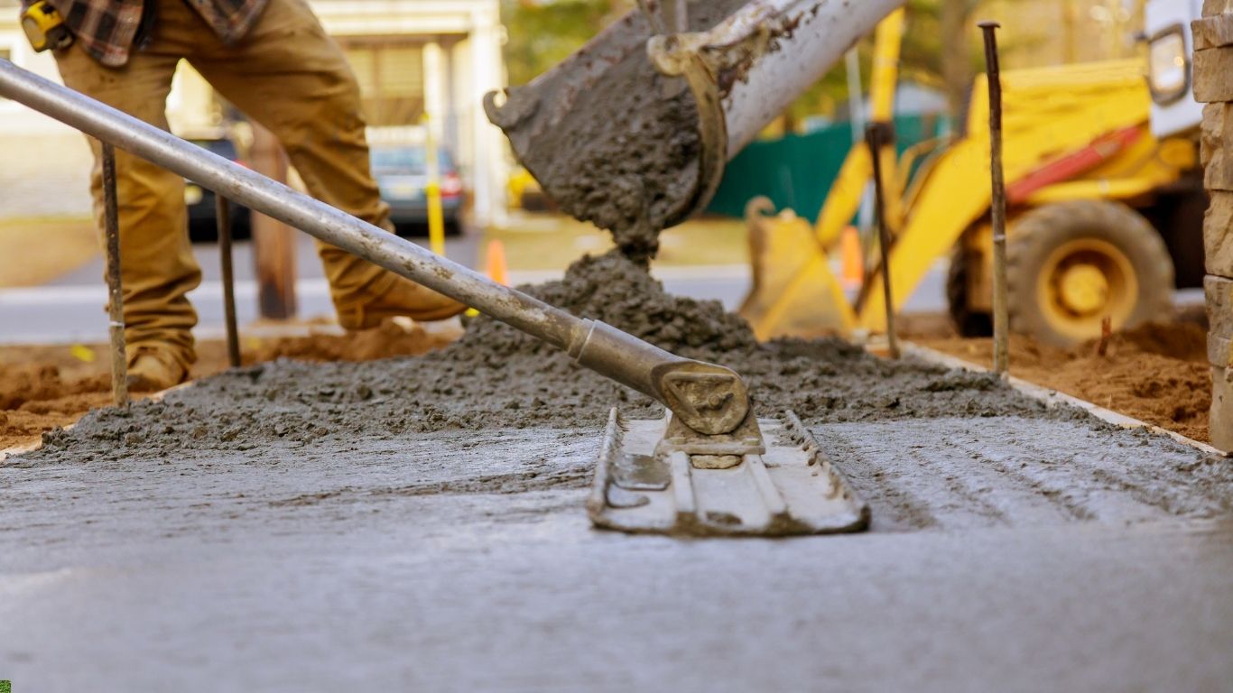 Concrete patio work